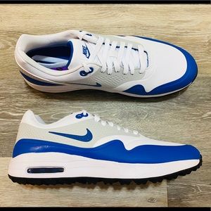 nike air max golf shoes blue
